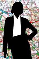 business-woman-map
