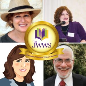grid of 4 headshots: sherri mandell, shifrah devorah witt, bassi gruen, jonathan rosenblum with JWWS badge overlay